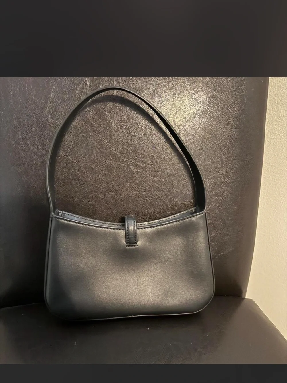 Michael Kors Black and White Zebra-Print Shoulder Bag